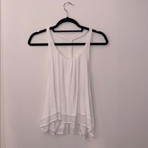 White open back tank